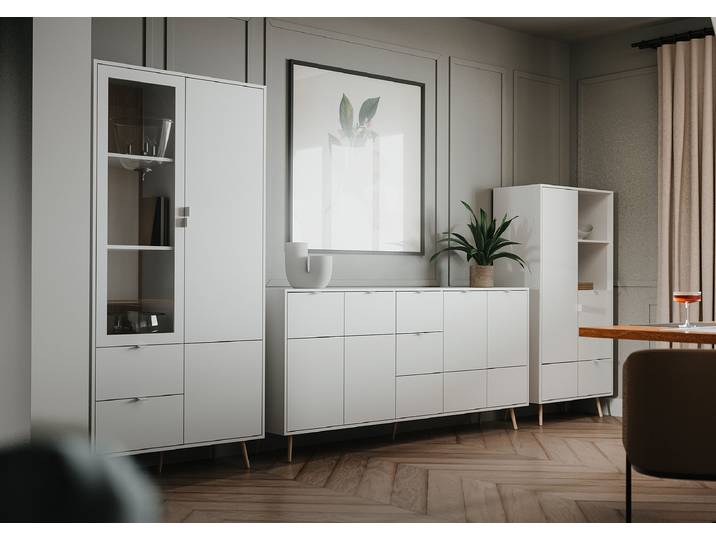 Buffet haut 78 x 155 x 40cm Blanc