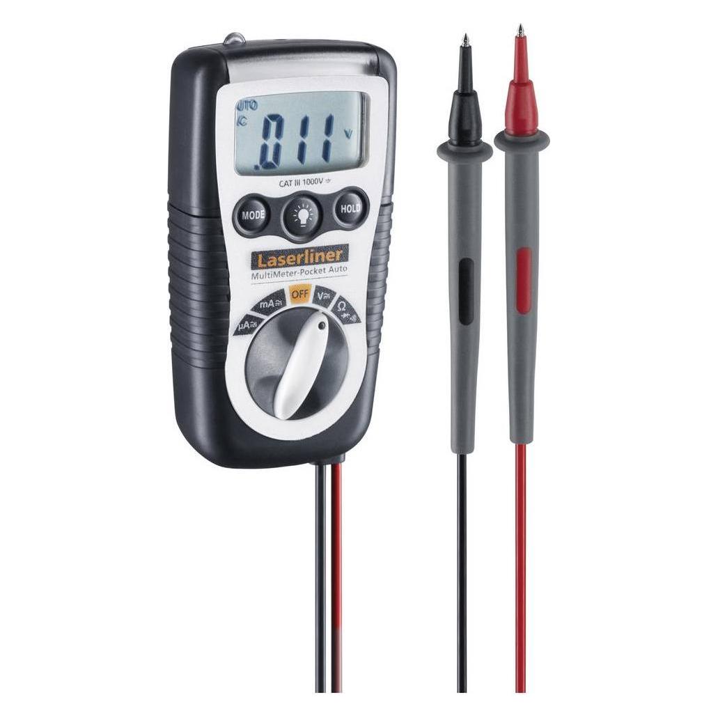 Laserliner MultiMeter-Pocket Hand-Multimeter (CAT III 1000V, Hand-Multimeter) (083.032E)