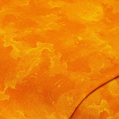 Baumwollstoff Batik "Mona", orange/gelb