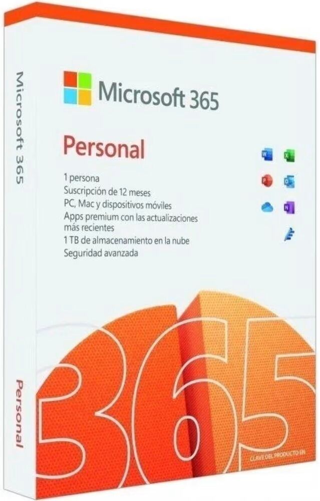 Microsoft 365 Personal - Suscripción 1 Usuario Año Talla Única Unisex