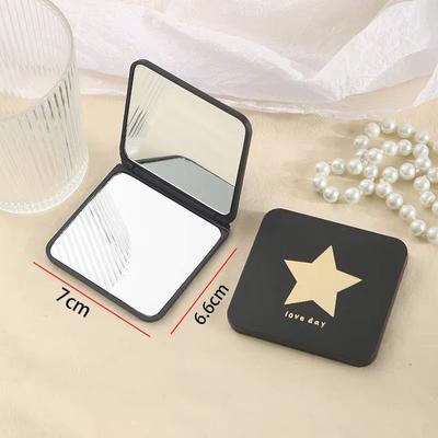 Inspired Finds Portable Folding Makeup Mirror Adjustable Mini Handheld Desktop Vanity Mirror small Start Mirror