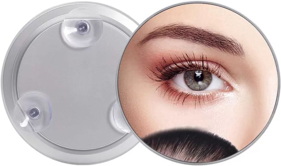 INF Miroir de maquillage grossissant 30x - Blanc, Design portable à ventouses