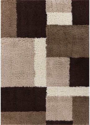 Well Woven Madison Shag Cubes Geometric Shag Area Rug