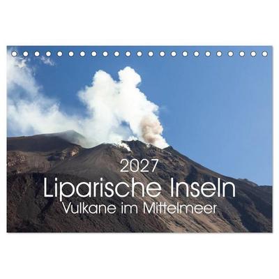 Liparische Inseln - Vulkane im Mittelmeer (Tischkalender 2027 DIN A5 quer), CALVENDO Monatskalender