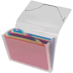 VELOFLEX Fächermappe DIN A4 12-Fach  transparent