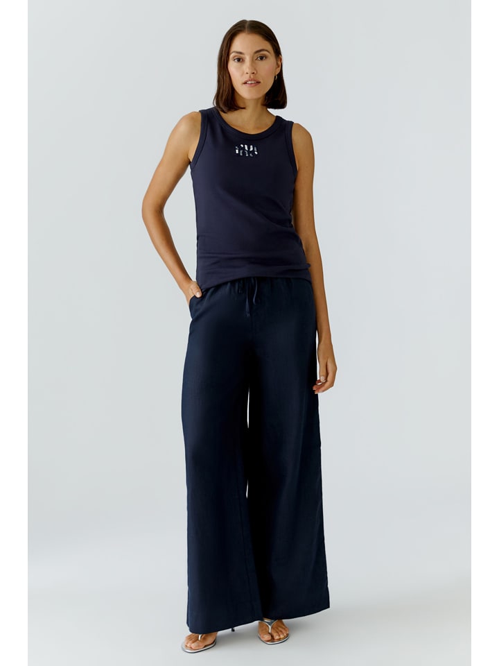 Oui Top in Dunkelblau - 34