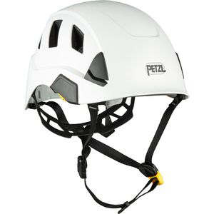 Petzl Schutzhelm Strato Vent, EN 397, EN 12492, mit 6-Punkt-System & Kinnriemen, Größe 53-63, weiß