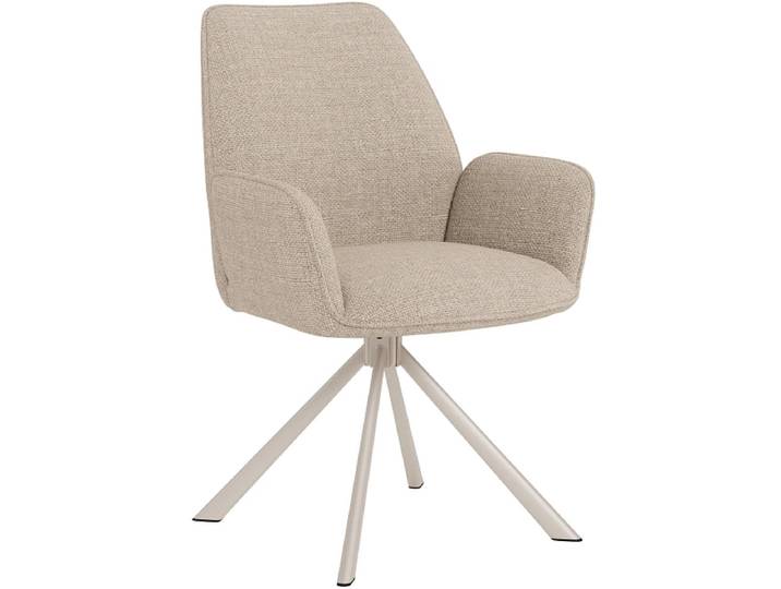 Stuhl GLENDA Polyester beige drehsitz