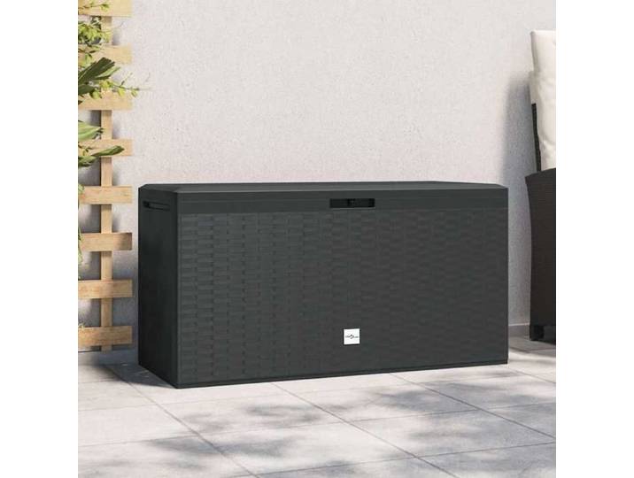 Bon plan Boîte de rangement de jardin - Pour terrasse - Coffre de Stockage - Anthracite 114x47x60 cm FR99362059862