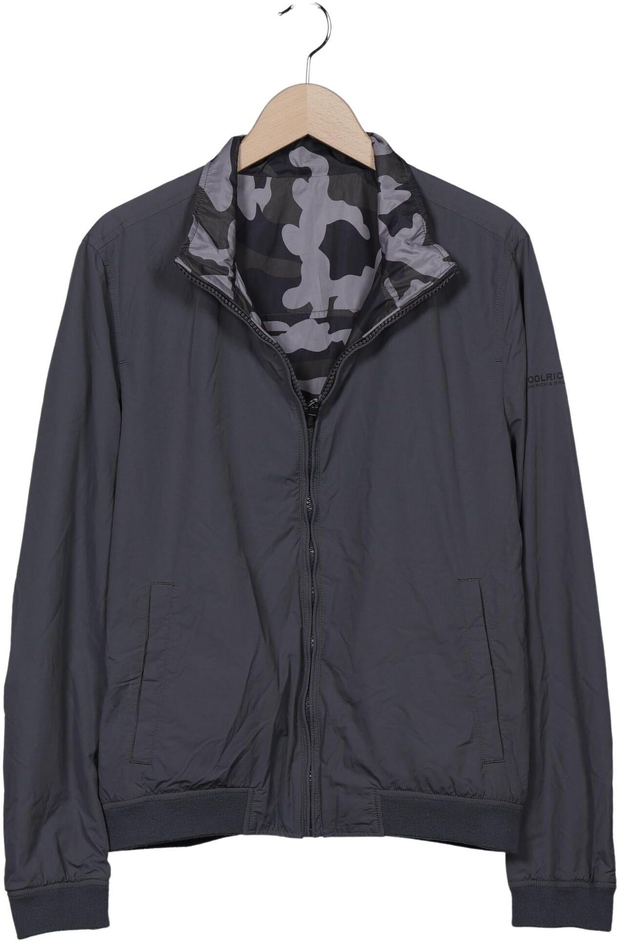 Woolrich Herren Jacke, Grau, Gr. L, Synthetik - Second Hand