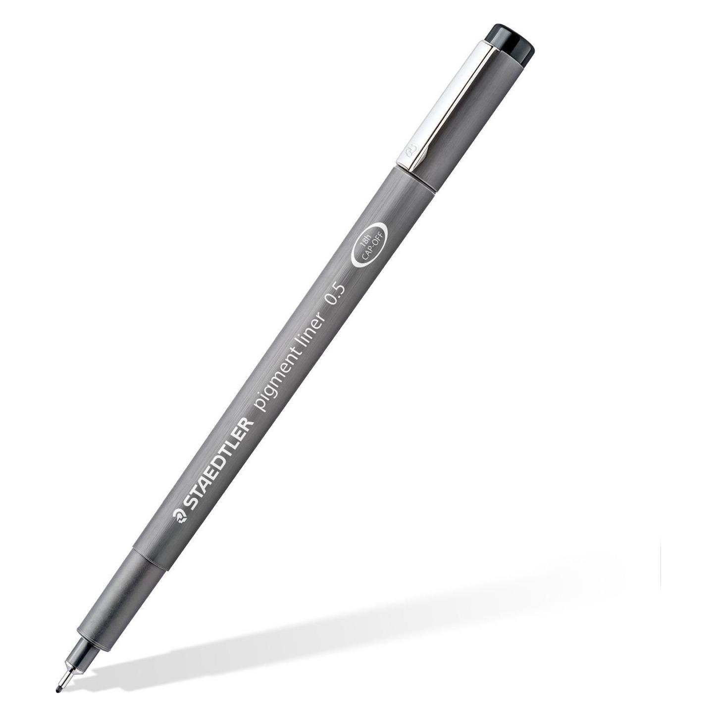 Staedtler pigment liner 308 Fineliner, Einzelprodukt, rot, ca. 0,5 mm (1x) (308 05-2)