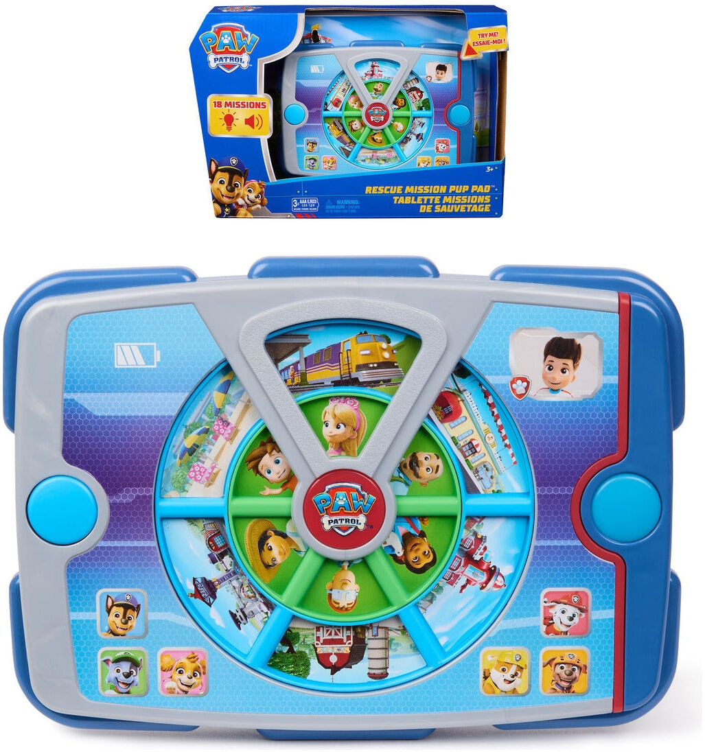 Spin Master PAW Patrol Ryder Academy Rescue Mission Interactive Pup Pad for Kids - Blue - Compact - Electronic Toy