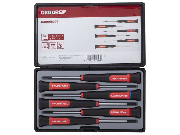 GEDORE red R38005906 Jeu de tournevis électroniques 2 composants PH+SL 6 pièces\, 3301351