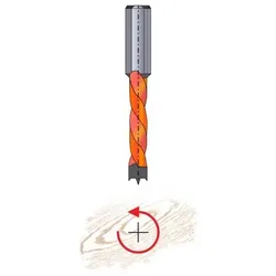 Felder HW-Dübelbohrer  Ø 10 mm | NL30 GL57,5 | links