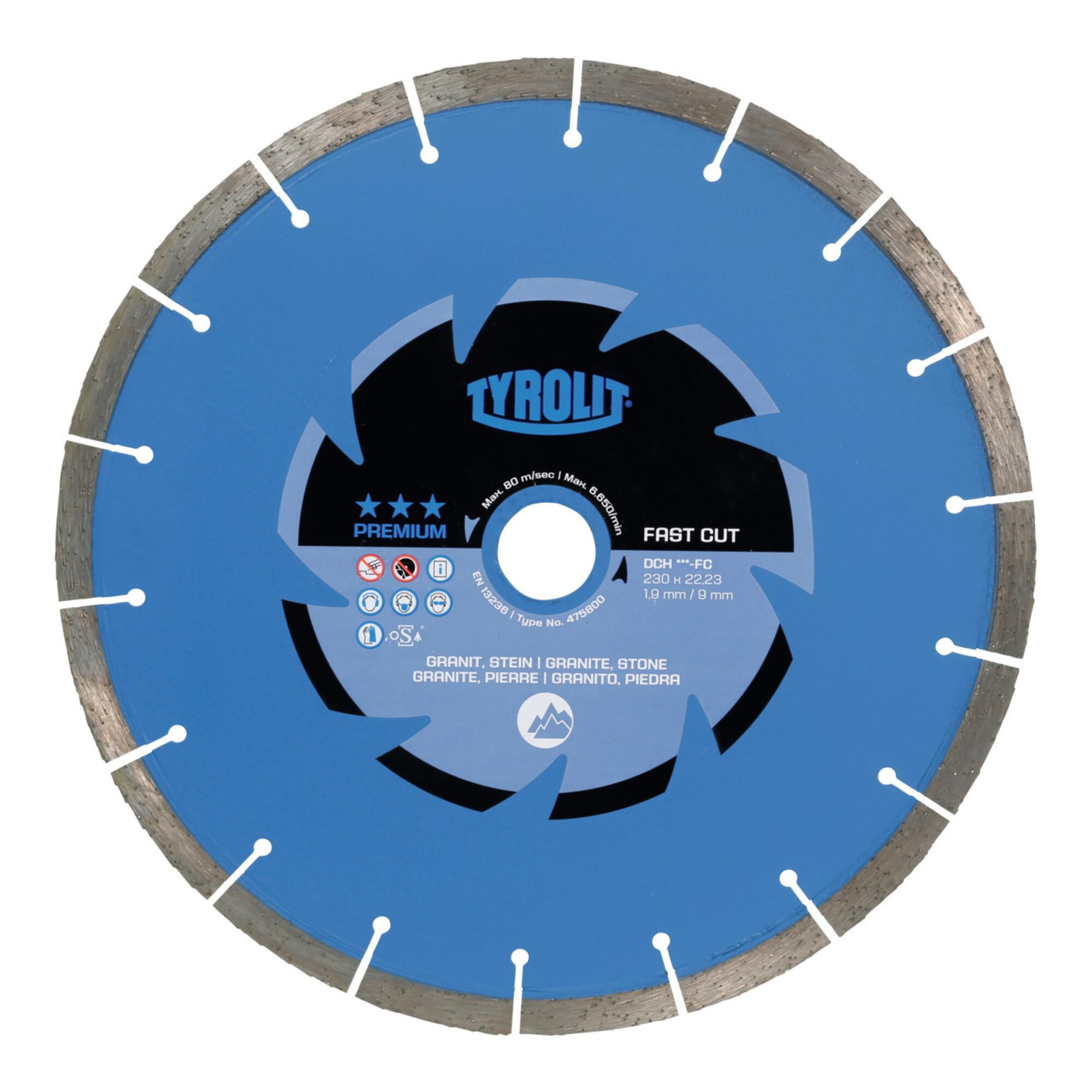 TYROLIT Diamant-Trennscheibe PREMIUM*** Fast Cut, Scheiben-Ø: 125 mm (475793)