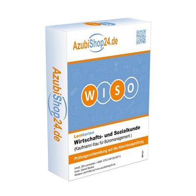 Lernkarten WISO Wirtschafts- und Sozialkunde Kaufmann für Büromanagement Prüfungsvorbereitung WISO Prüfung, Nonbook von Daniel Becker, Princoso,