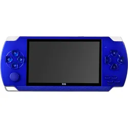 VR Shinecon Tragbare 4.3 Zoll Emulatorkonsole mit Audio-/Video-Player, Retro Gaming, Blau