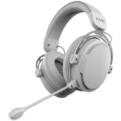 Nubi NH1 Pro kabelloses Headset – Weiss – Over-Ear – 2,4 GHz, Bluetooth, USB (Kabelgebunden, Kabellos), Gaming Headset, Weiss