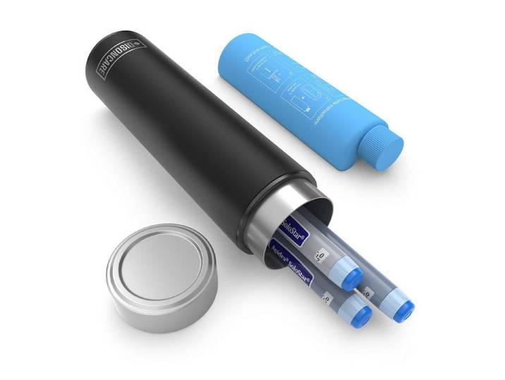 LuxusKollektion Kühltasche Kühltasche Insulinpen Kühlakkus Diabetiker 2 8 Grad Midnight Schwarz