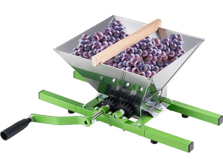 VEVOR Moulin à fruits 7 litres Moulin à pommes\, Grand moulin manuel pour le vin et le cidre\, Moulin manuel pour la cuisine et la maison\, Vert