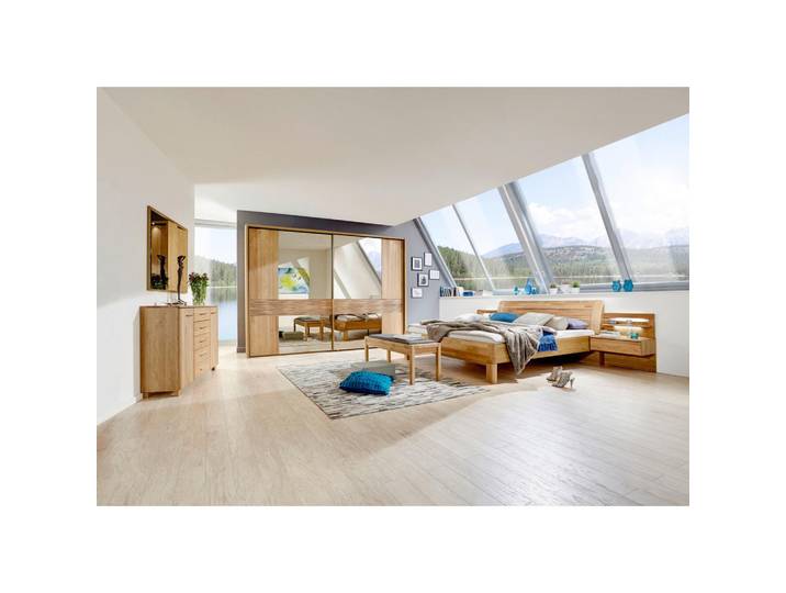 Dieter Knoll Schlafzimmer, Eiche, Holz, Eiche, teilmassiv, 6 Fächer, 180x200 cm, individuell planbar, Typenauswahl, in verschiedenen Holzarten erhältlich, Größen erhältlich,Typenauswahl,individuell Typenauswahl, Schlafzimmer, Schlafzimmer Komplett