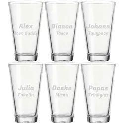 Trinkglas CIAO 300 ml Name horizontal 6 Stück