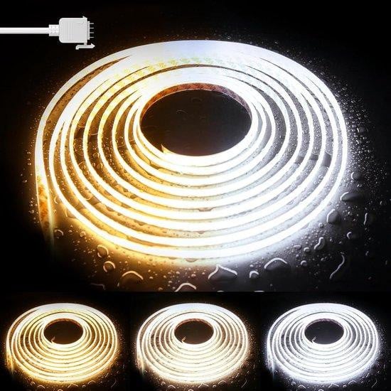 PAUTIX Ledstrip Sfeerverlichting met Instelbaar Wit Licht - 5 meter - Wit