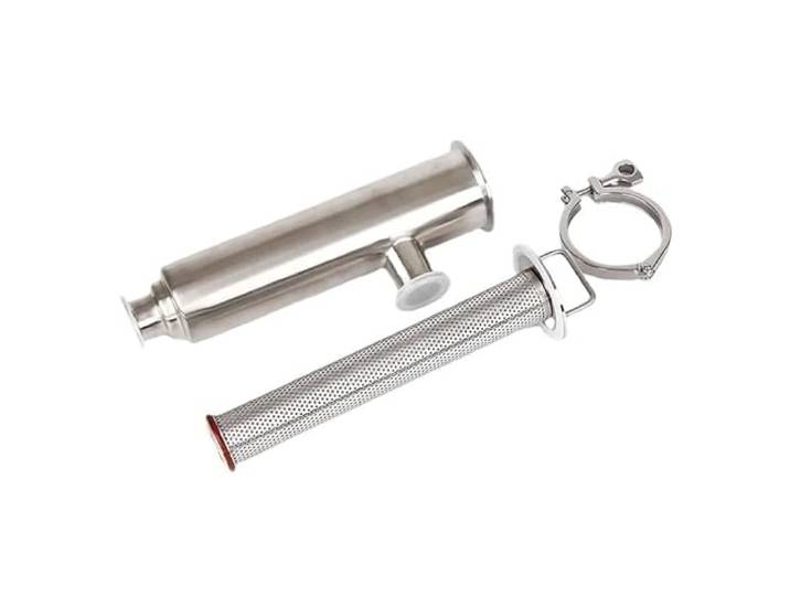 zorfar SS304 Edelstahl Tri Clamp Rohrleitungsfilter, Winkelfilter L-Typ Sieb(150mesh,51mm)