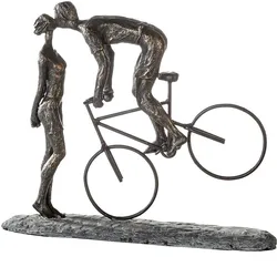 Casablanca by Gilde, Deko Figuren + Skulpturen, Skulptur Kiss me Poly Bronze