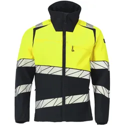 Warnschutz-Softshelljacke "Accelerate Safe" - L - marine/leuchtgelb