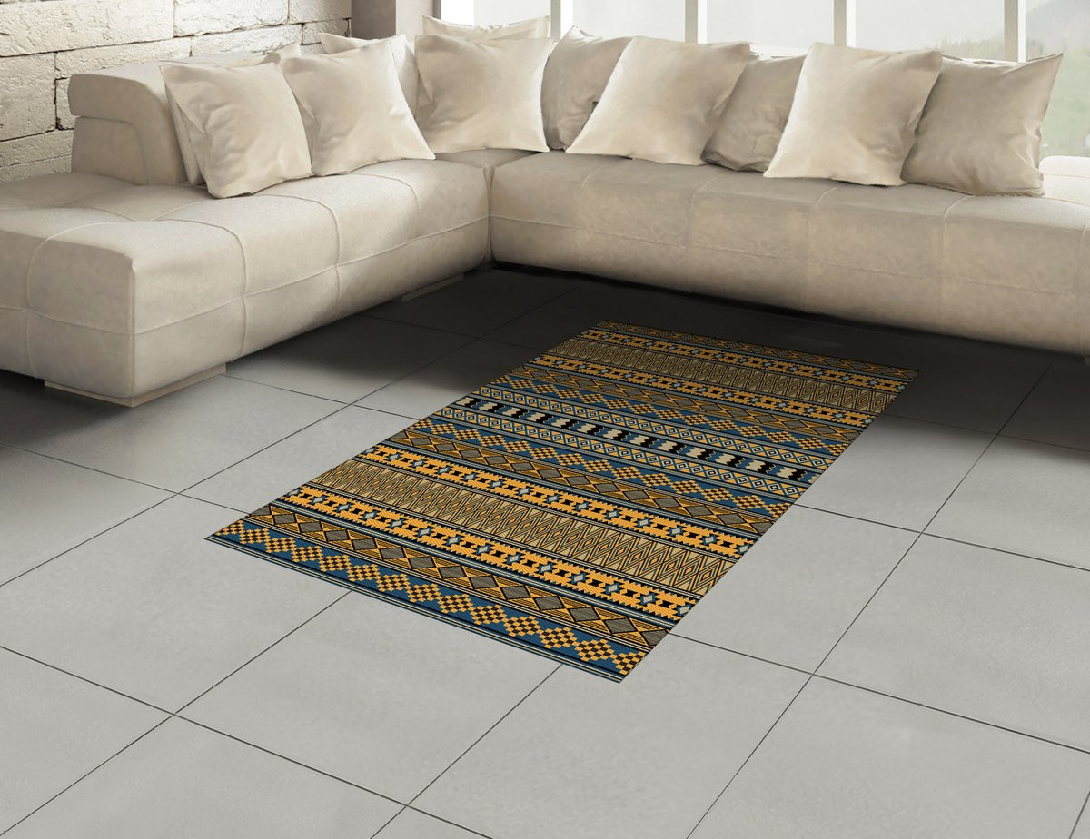 ABAKUHAUS Midden-Oosten Tapijt met geometrische vormen, meerkleurig, 120 x 180 cm