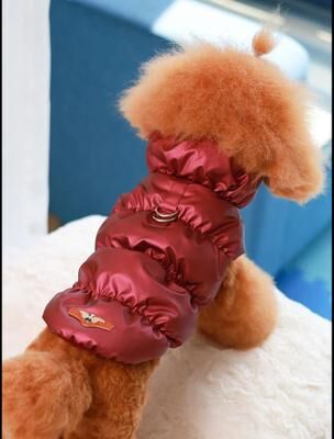 Uplift Picks Warm Dog Winter Jacket With 3 Layer Insulation For Small To Medium Dogs s burgundy
