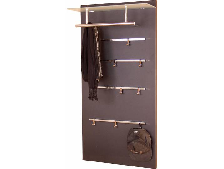 Garderobenpaneel INOSIGN 1200 CSF , schwarz (schwarz, milchglas), MDF, Garderobenpaneele, Garderobenpaneel, Masse (B/T/H): 60/26/120 cm
