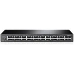 TP-Link T2600G-52TS Smart Gigabit Switch (48 Ports), Netzwerk Switch, Schwarz