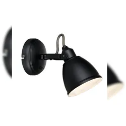 MARKSLÖJD Fjällbacka Nachttischlampe Schwarz