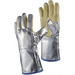 JUTEC Hitzeschutzhandschuhe 5-Finger Universal-Gr. gelb / silber - H115A238-W2