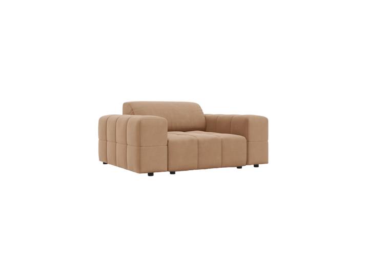 Design Sessel „Luc“ Samt Beige dunkel CXL by Christian Lacroix