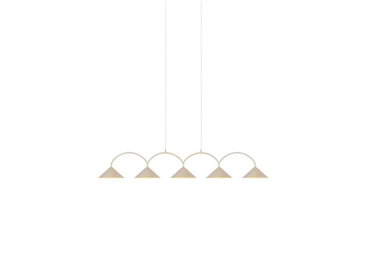 Design Pendellampe „Curve 5“ Beige Globen Lighting
