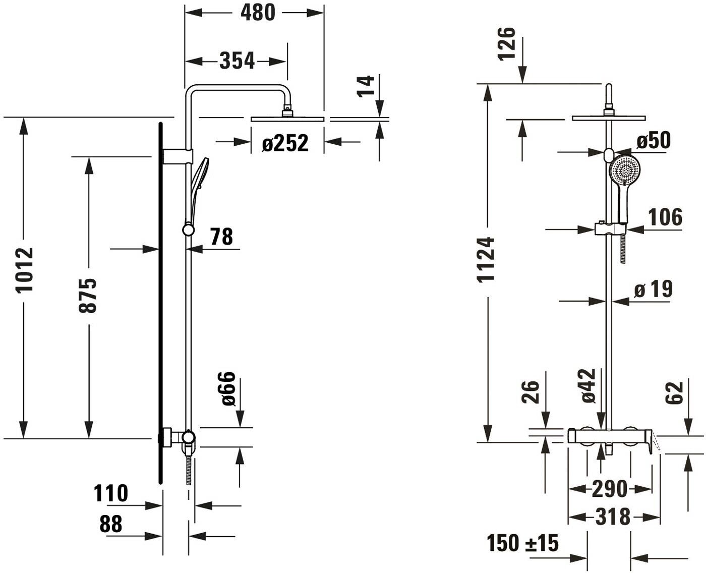 Duravit Wave Duschsystem