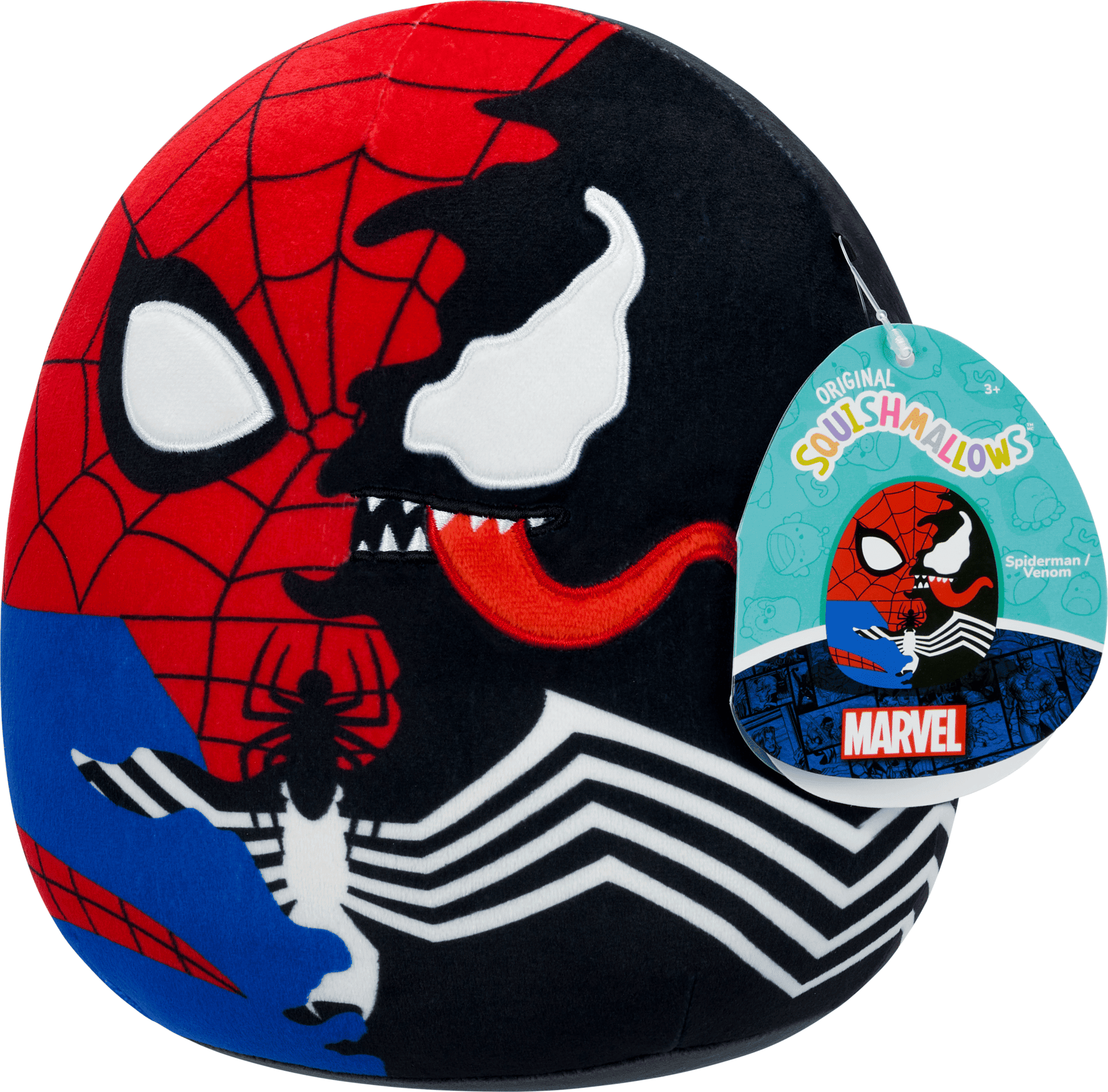 Jazwares Squishmallows Marvel Venom 8-Inch Plush - Officially Licensed Marvel Character - 8-Inch Soft & Squishy Toy for Kids