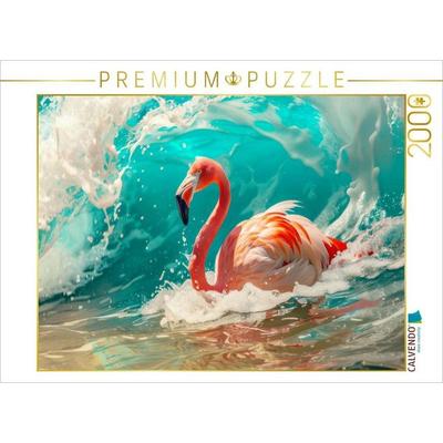CALVENDO Puzzle Flamingos | 2000 Teile Lege-Größe 90x67cm Foto-Puzzle für glückliche Stunden
