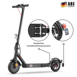 isinwheel E9 Faltbarer E-Scooter Doppelfederung Mit Straßenzulassung (ABE,eKFV)