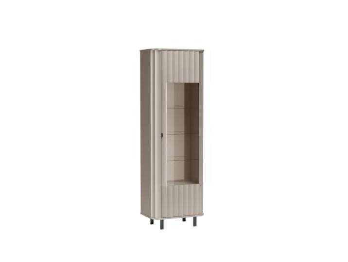 MINIO go for it – hohe Vitrine Novara 4, Clay Gray