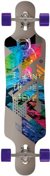 Streetsurfing Longboard Komplettboard Street Surfing I Want To Believe (39" - Grau)