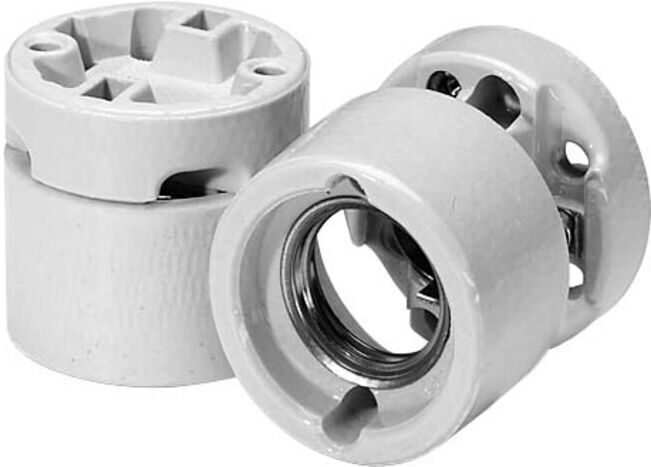 Houben Douille Edison 2 pièces porcelaine blanc E27 534835 (534835)