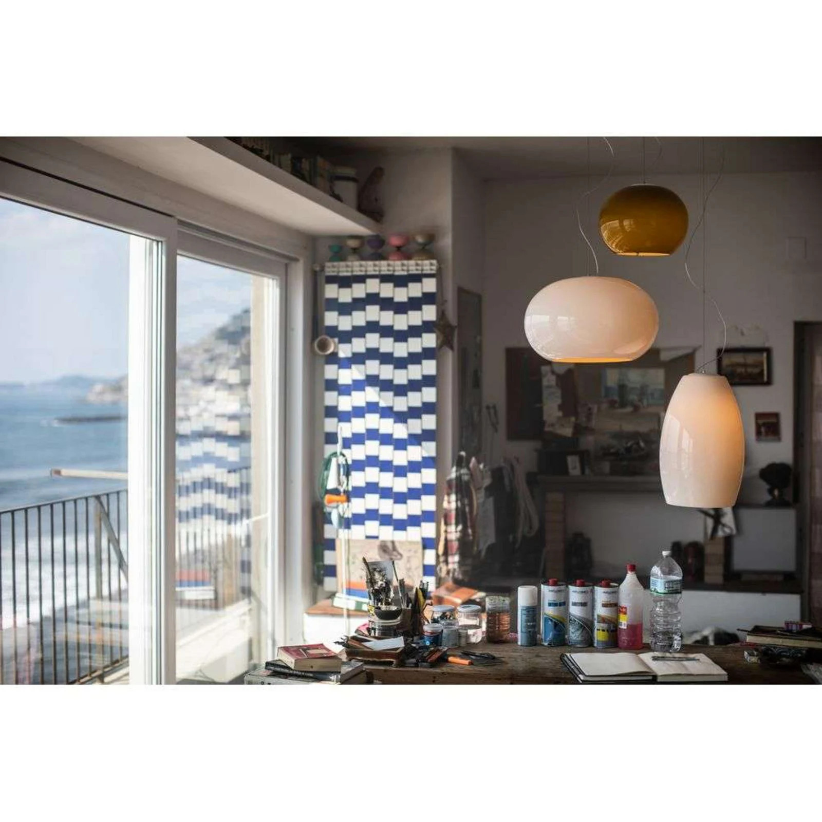 Foscarini Buds 2 Hanglamp - Warm Wit - Glas - Rond - 3,4m