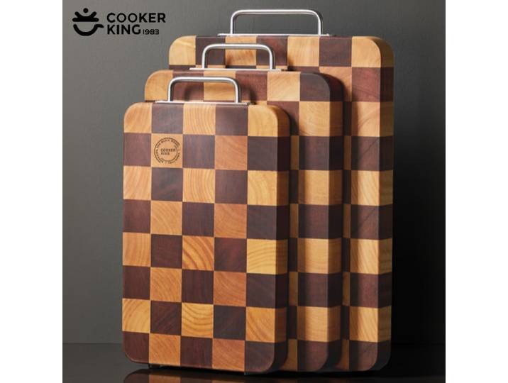 COOKER KING échiquier planche à découper épaissi ébène bois panneau de coupe résistant au moule viande légumes planche à découper outils de cuisine