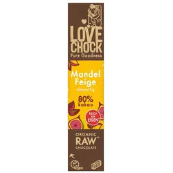Raw Chocolate Riegel - Mandel Feige 80% Kakao