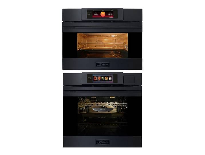 Kaiser Küchengeräte Backofen-Set XXL Multi 37,Multifunktions-Elektro-Dampfbackofen mit Dampfreinigung, 60 cm+EinbauMikrowelle mit Backofenfunktion -AirFry 37 L EH 6341+EM 6349, mit 1-fach-Teleskopauszug