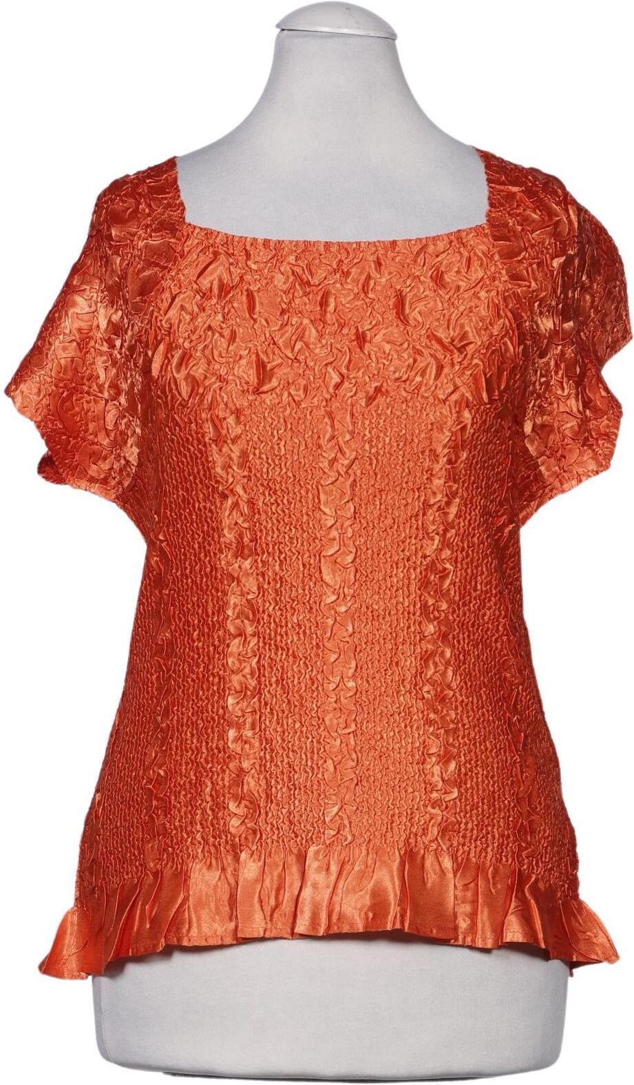 Kriss Trading Sweden Damen Bluse, Orange, Gr. S, Synthetik - Second Hand